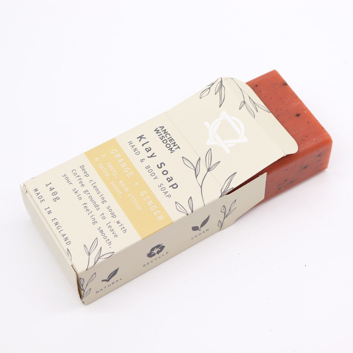 Jabón de Arcilla Energía Cítrica – Naranja & Jengibre