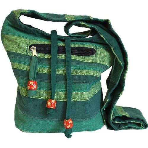 Bolso Nepalí Boho Bosque Verde