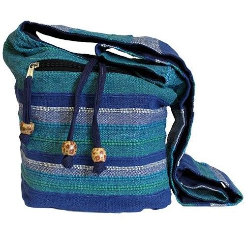 Bolso Nepalí Boho Río Azul