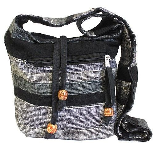 Bolso Nepalí Boho Piedra Gris