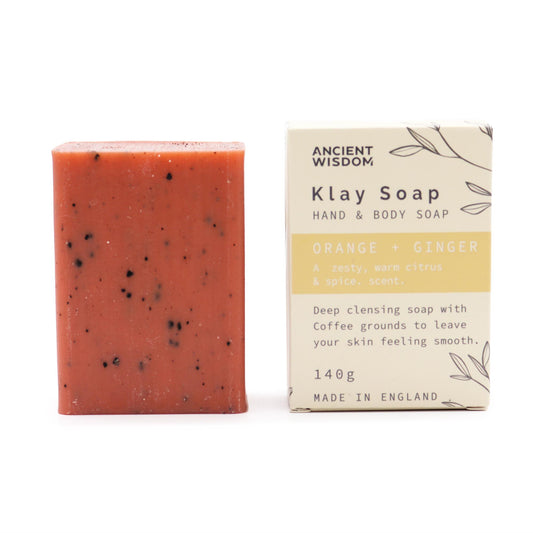 Jabón de Arcilla Energía Cítrica – Naranja & Jengibre