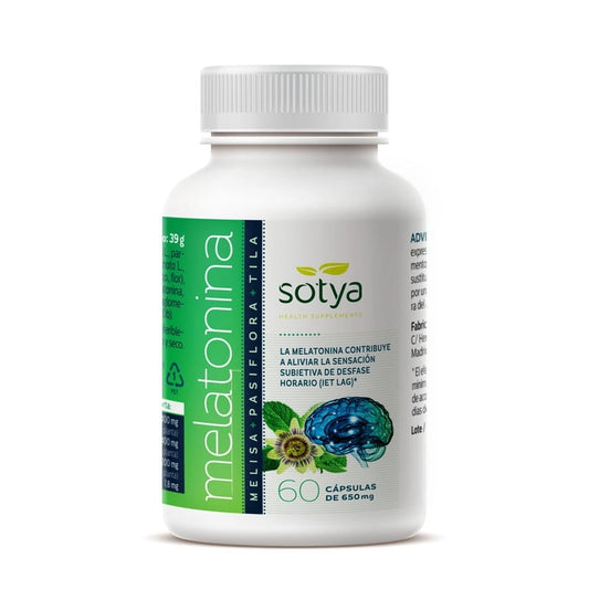 Melatonina + Melisa + Pasiflora + Tila 650mg Sotya